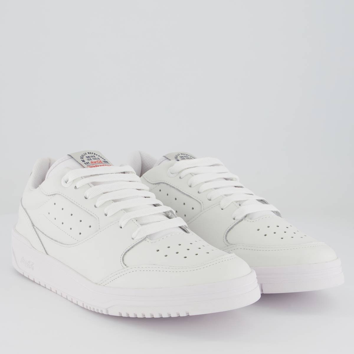 Tênis Coca Cola March Limited Leather Branco Branco 2