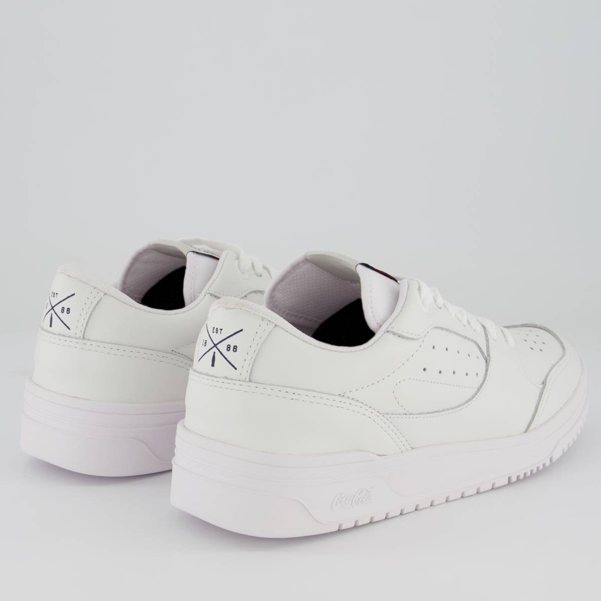 Tênis Coca Cola March Limited Leather Branco Branco 3
