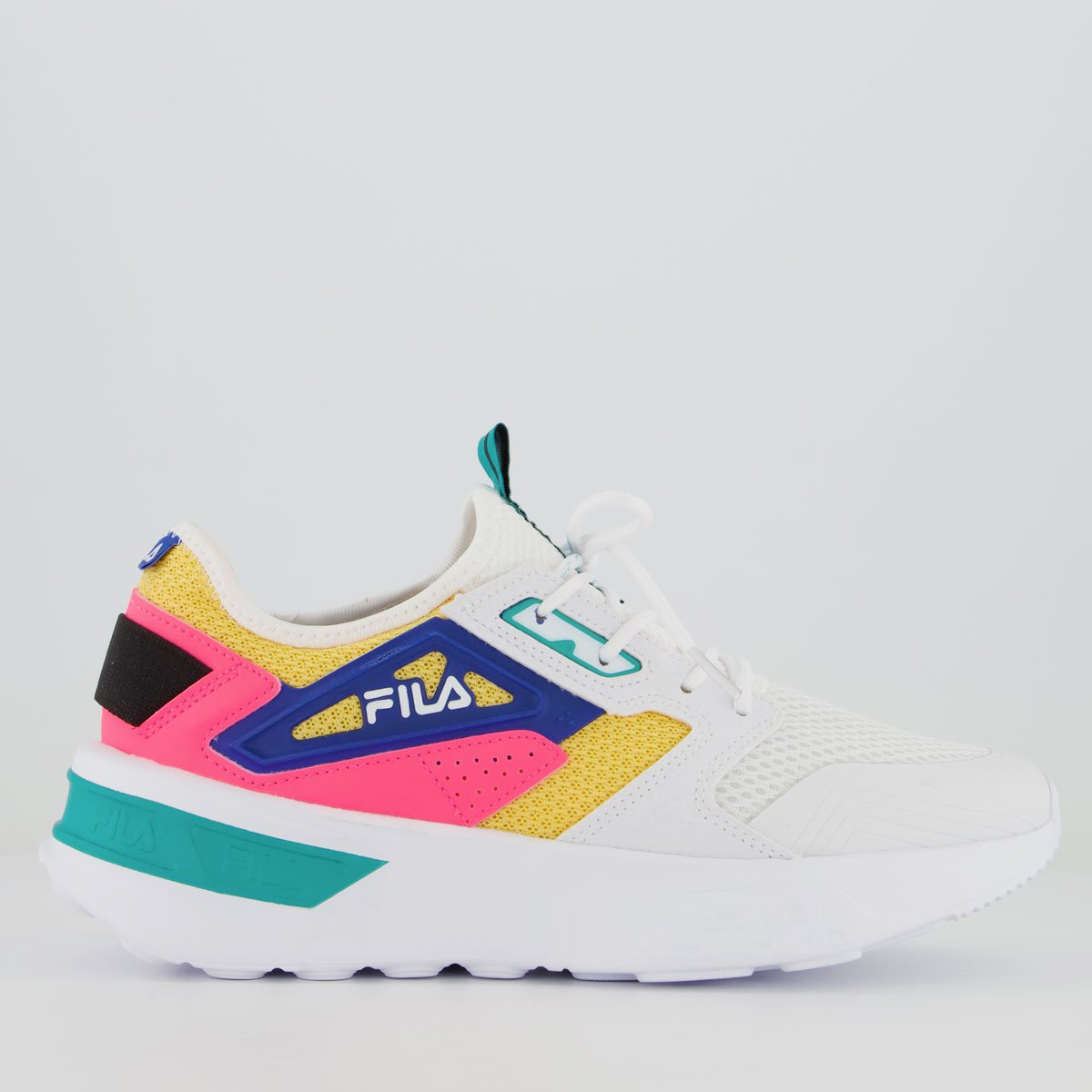 Tênis Fila Attech Feminino Branco e Rosa Branco 1