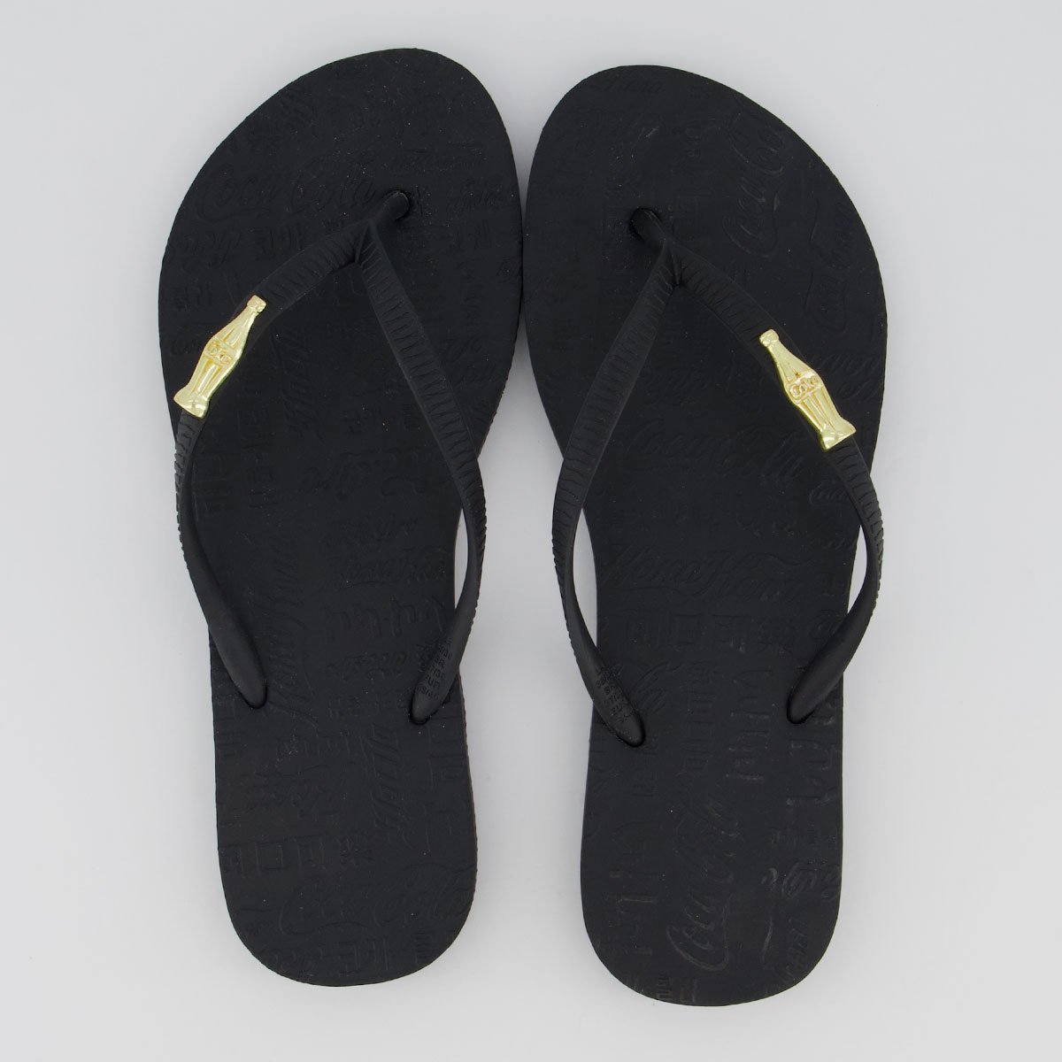Chinelo Coca Cola Way I Feminino Preto Preto 1
