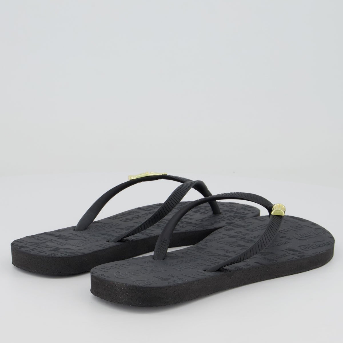 Chinelo Coca Cola Way I Feminino Preto Preto 4