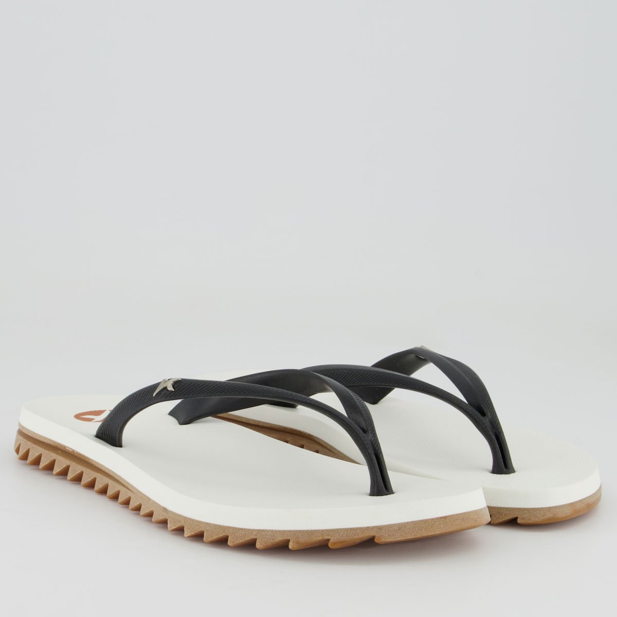 Chinelo Kenner Ibiza Pro Feminino Branco e Preto Branco 3