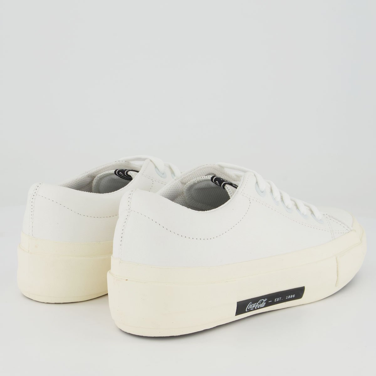 Tênis Coca Cola Daytona Key Leather Feminino Branco e Off White Branco 3