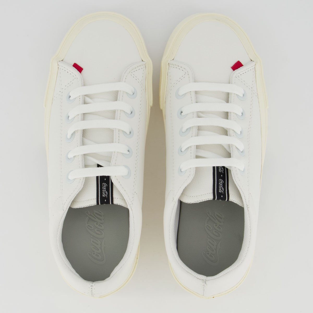 Tênis Coca Cola Daytona Key Leather Feminino Branco e Off White Branco 4