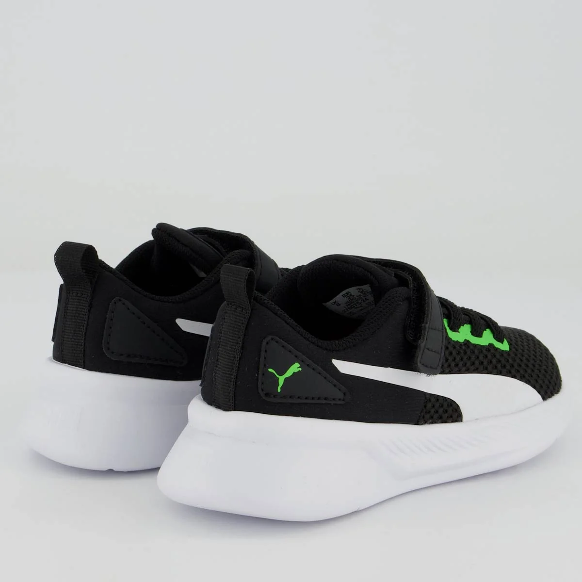 Tênis Puma Flyer Runner V BDP Infantil Verde Preto 3