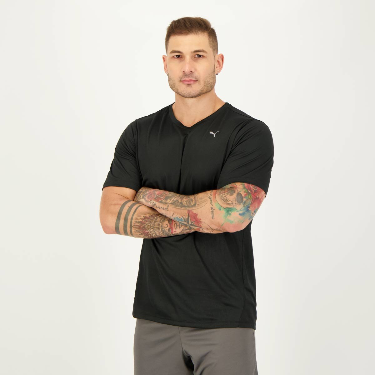Camiseta Puma Performance SS Preta Preto 5