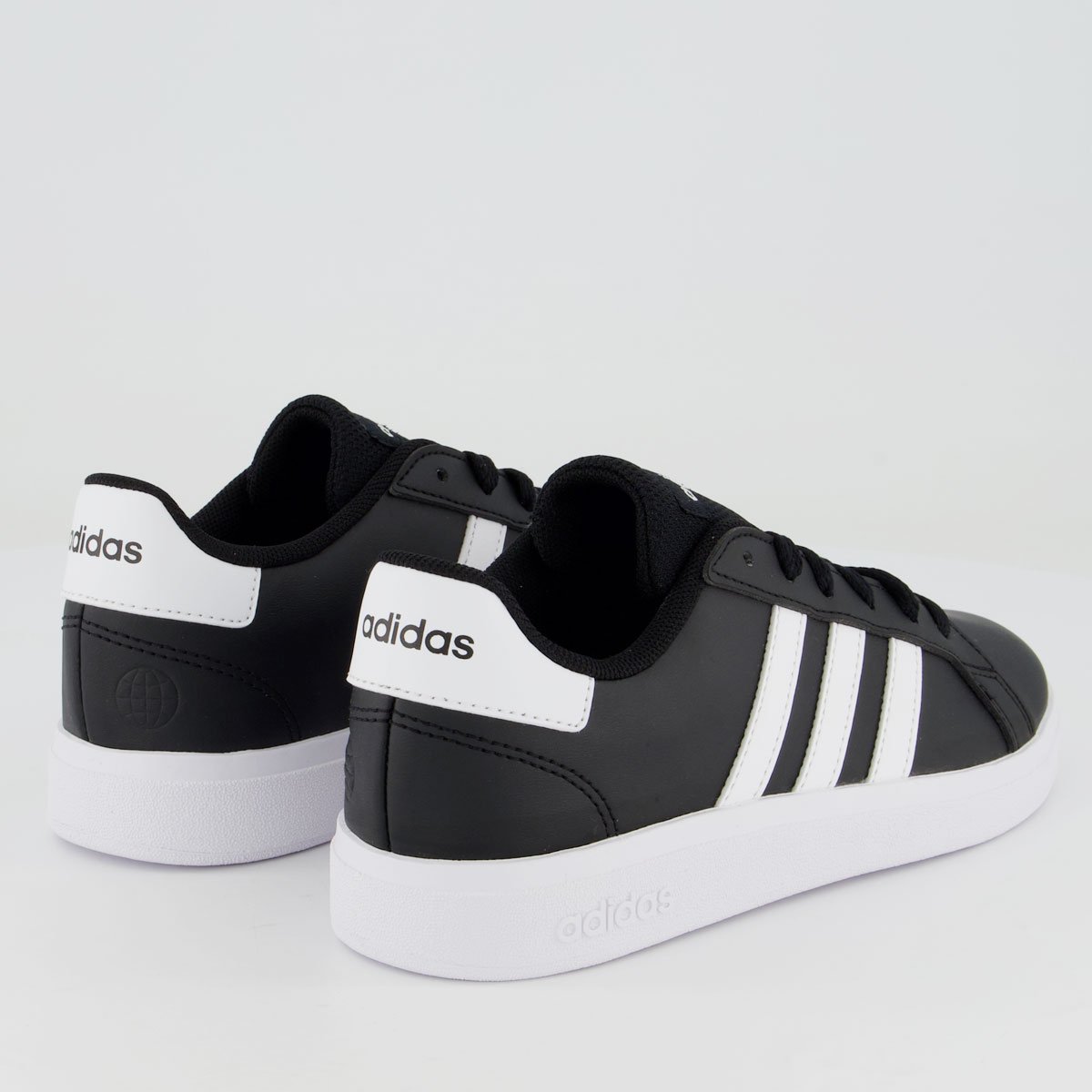 Tênis Adidas Grand Court 2.0 Juvenil Preto Preto 3