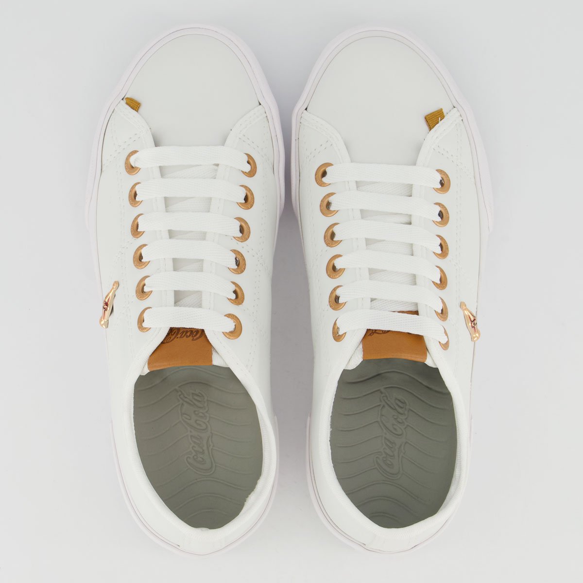 Tênis Coca Cola Miami Town Feminino Branco Branco 4