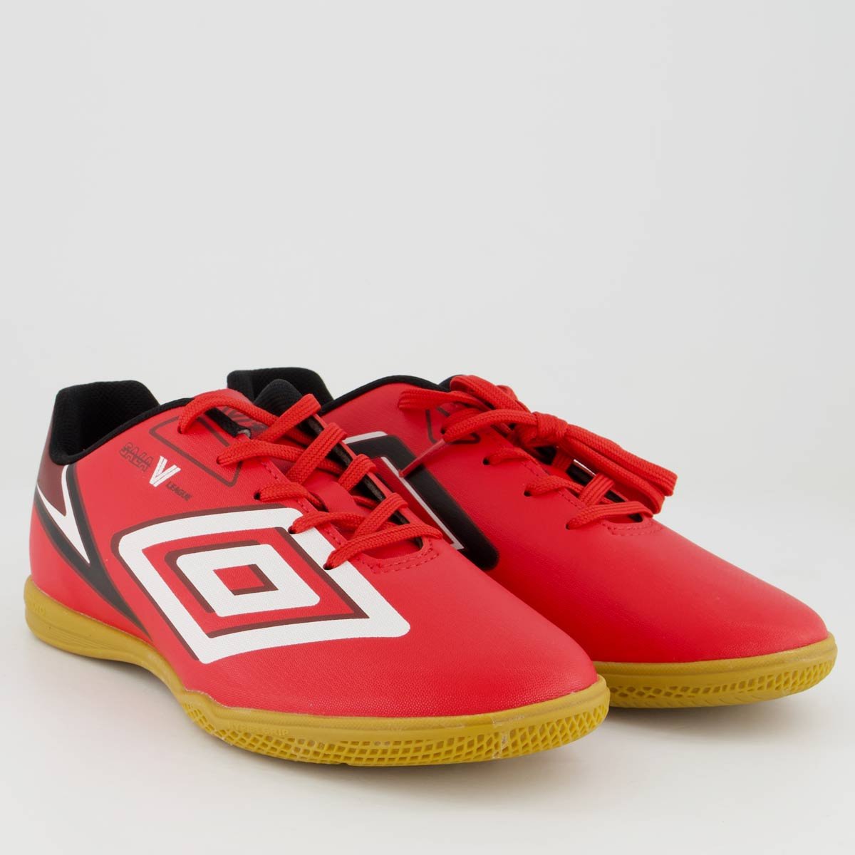 Chuteira Umbro Sala V League Futsal Vermelha Vermelho 2