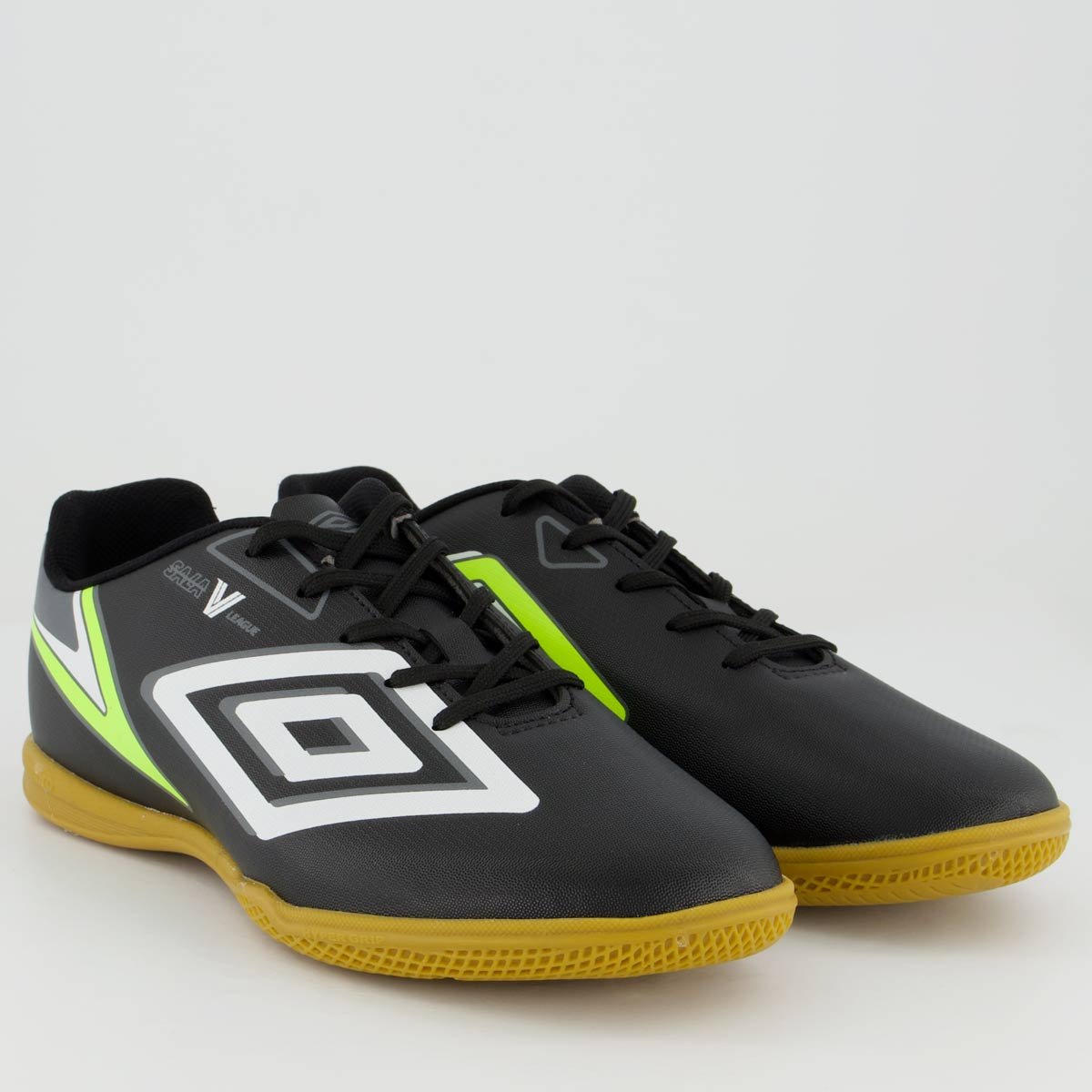 Chuteira Umbro Sala V League Futsal Preta Preto 2