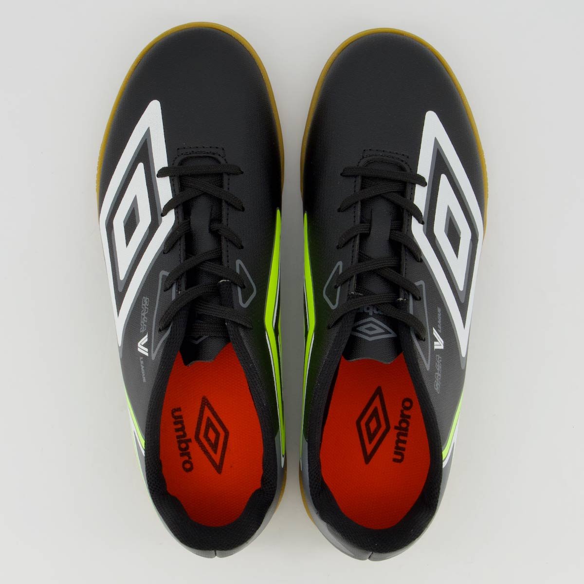 Chuteira Umbro Sala V League Futsal Preta Preto 5