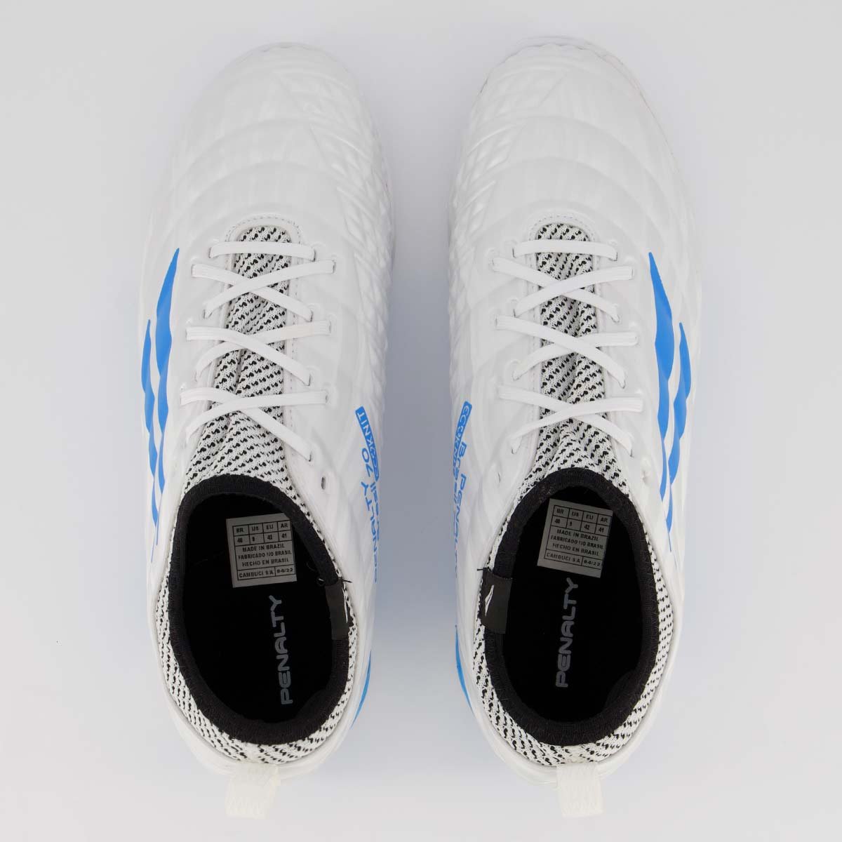 Chuteira Penalty Brasil 70 Locker XXI Futsal Branca Branco