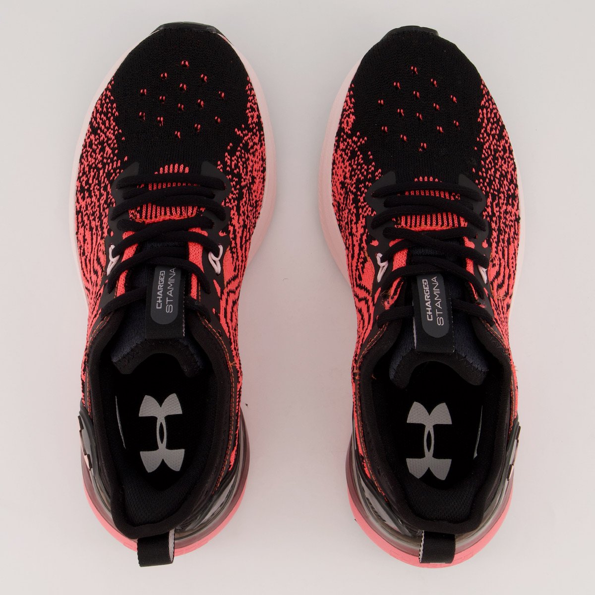 Tênis Under Armour Charged Stamina Feminino Preto e Rosa Rosa 4