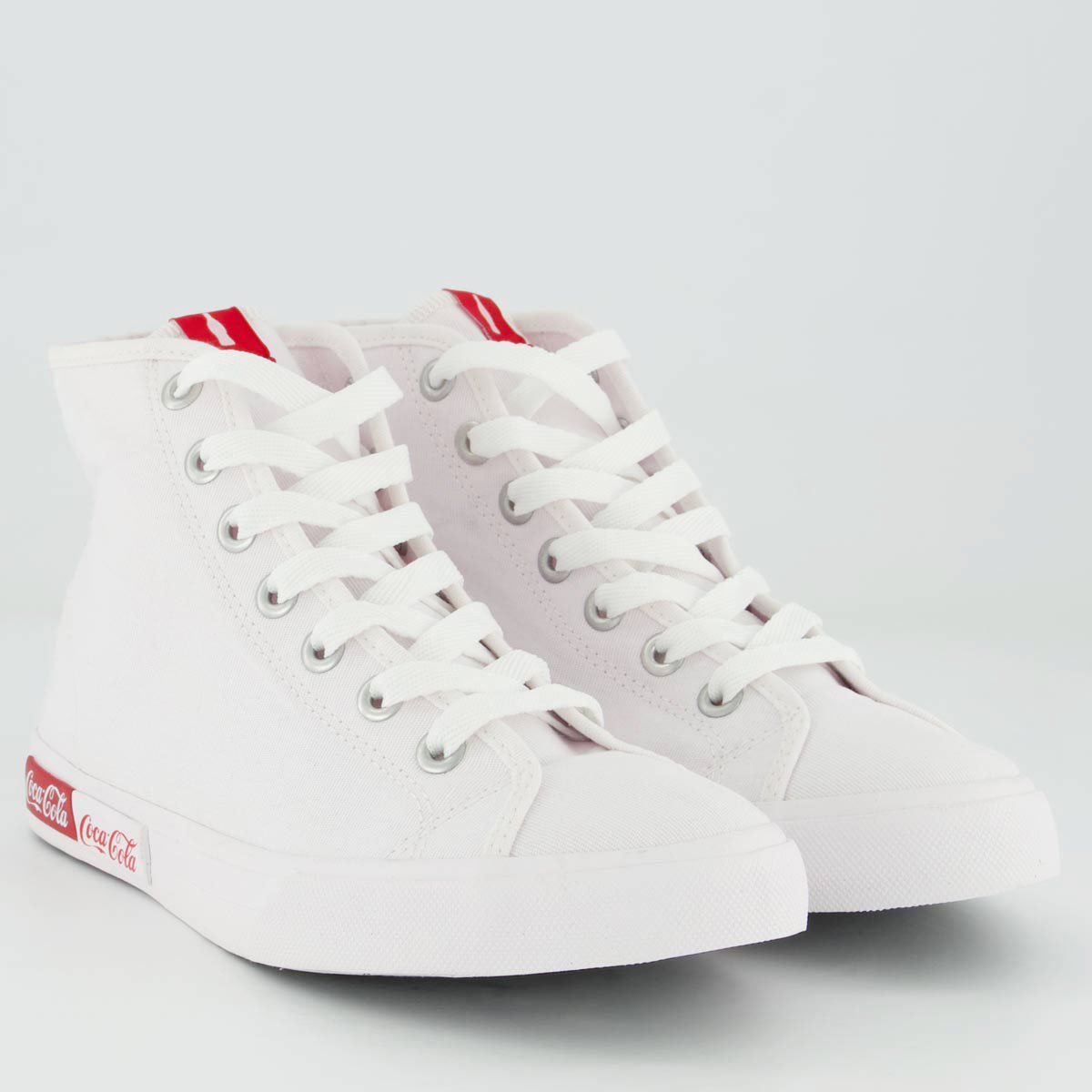 Tênis Coca Cola Blend Basic Hi Feminino Branco Branco 2