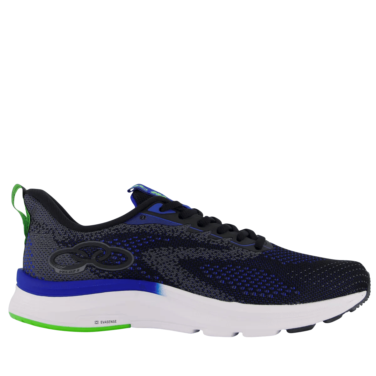 Tênis Olympikus Veloz 2 Preto Azul e Verde Preto/Azul 6