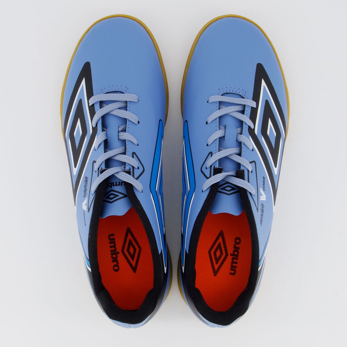 Chuteira Umbro Sala V League Allure Futsal Azul Azul 4