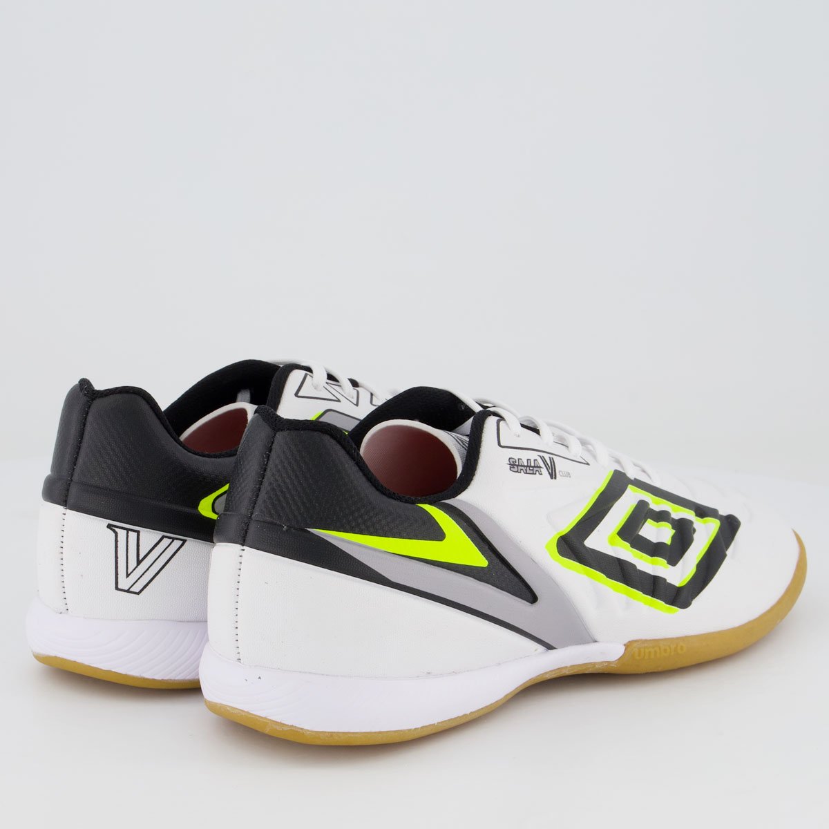 Chuteira Umbro Sala V Club Futsal Branca Branco 3