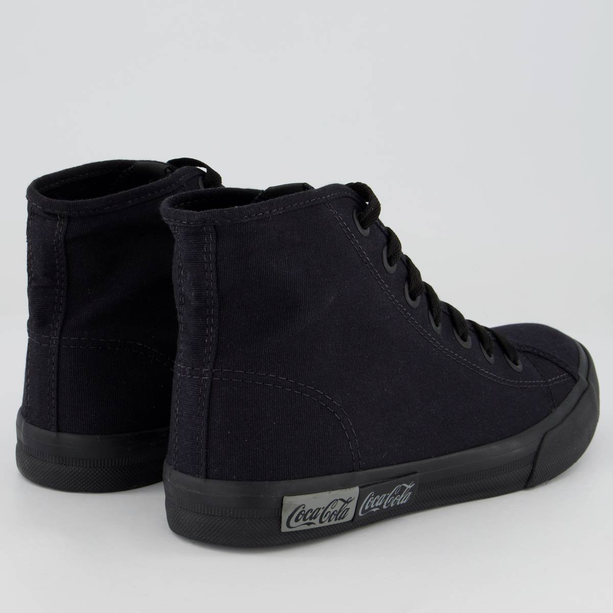 Tênis Coca Cola Blend Basic Hi Feminino All Black Preto 3