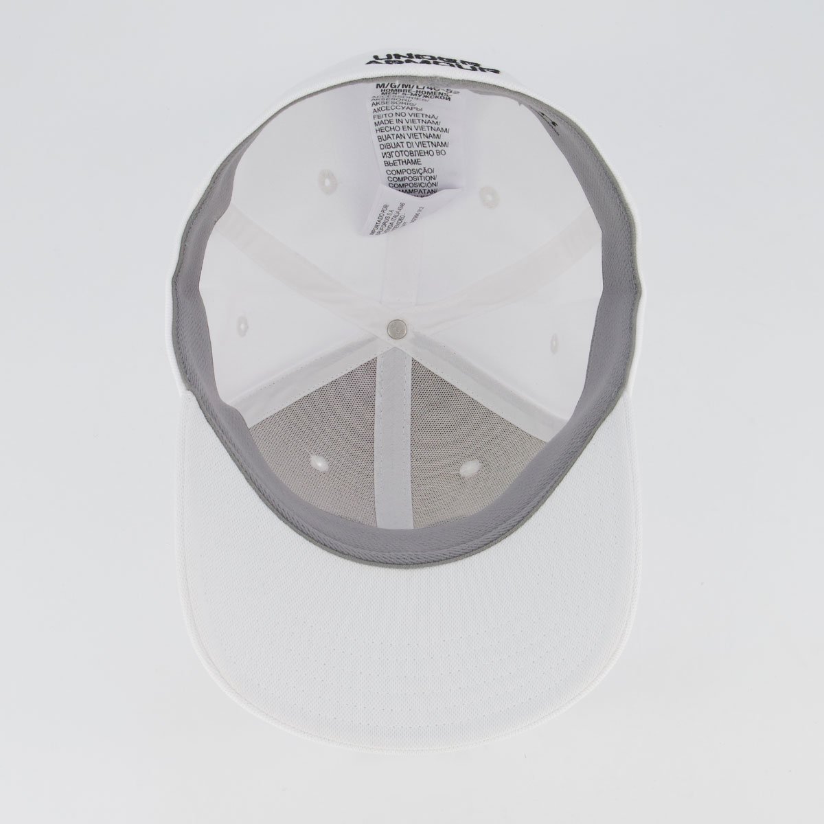 Boné Under Armour Blitzing Cap Branco e Preto Branco 4
