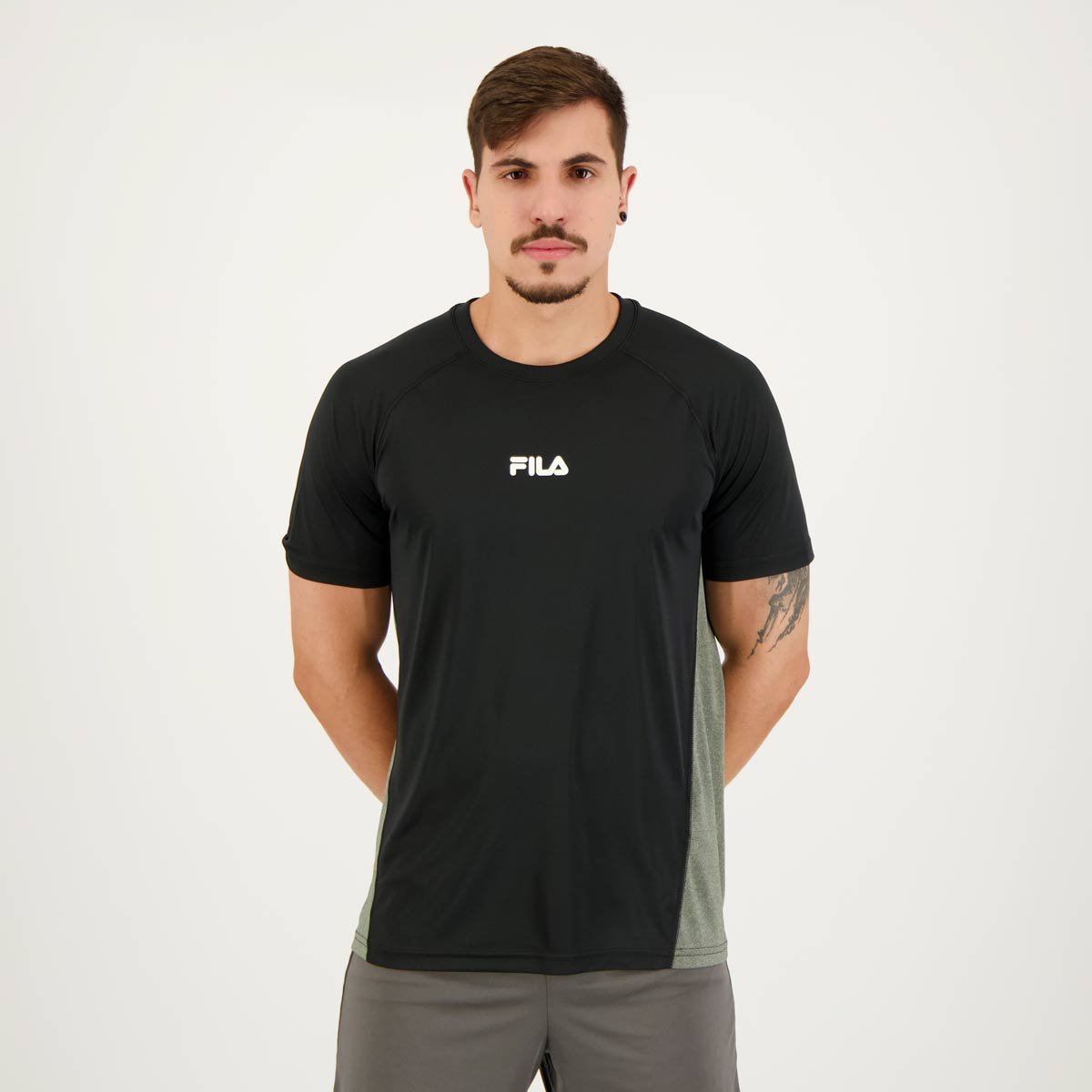 Camiseta Fila Blend Mix Preta Preto 1