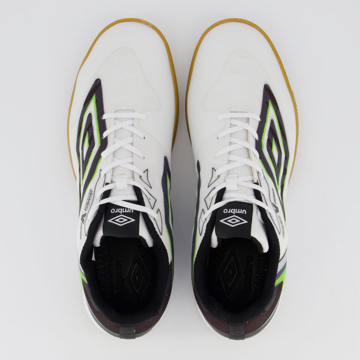 Chuteira Umbro Sala V Premier Futsal Branca Branco 4