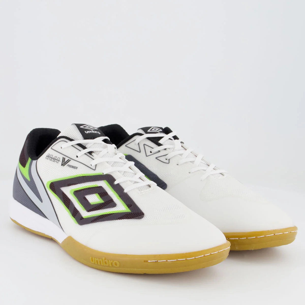 Chuteira Umbro Sala V Premier Futsal Branca Branco 2