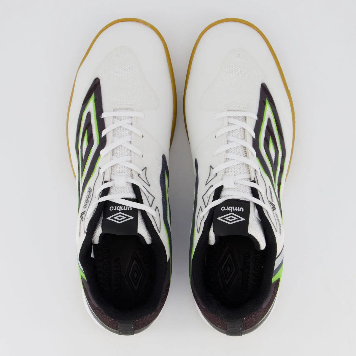 Chuteira Umbro Sala V Premier Futsal Branca Branco 4