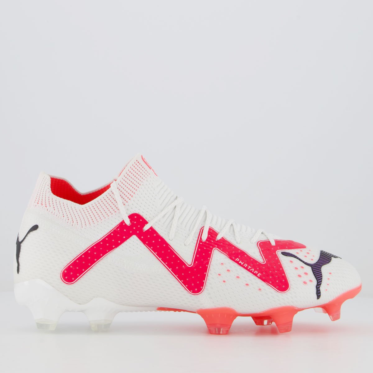 Chuteira Puma Future Ultimate FG/AG Campo Branca e Rosa Branco/Rosa 1