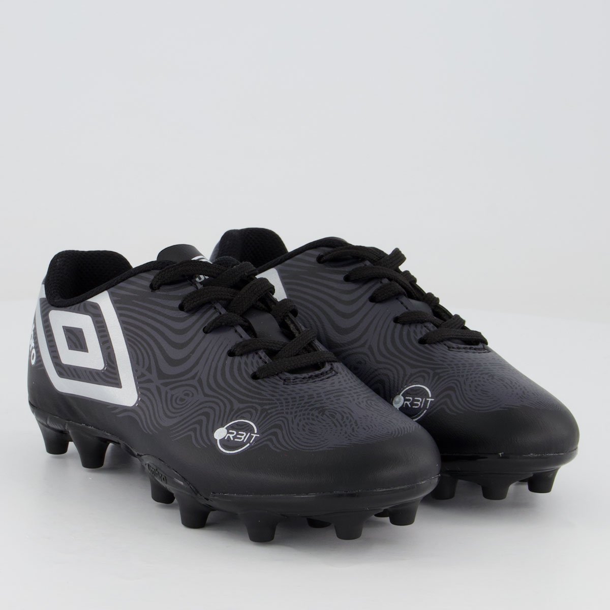 Chuteira Umbro Orbit Campo Juvenil Preta Preto 2