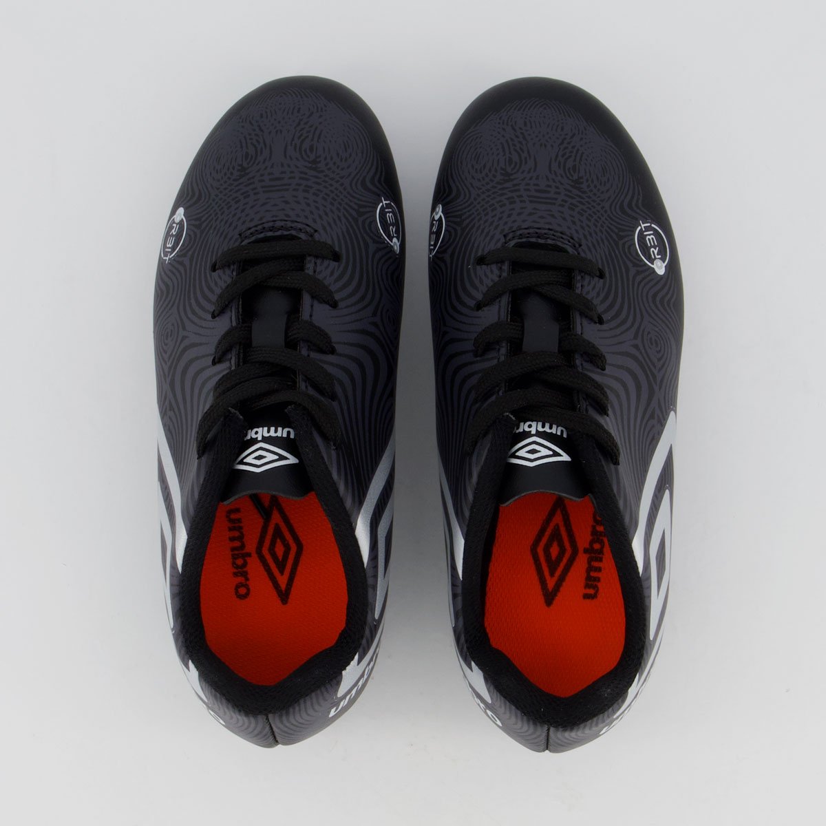 Chuteira Umbro Orbit Campo Juvenil Preta Preto 4