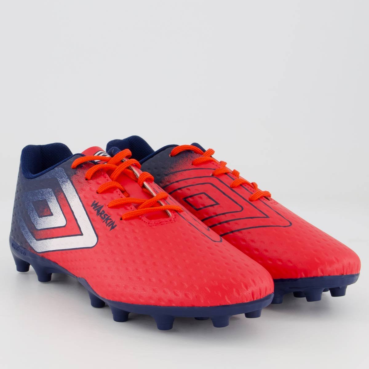 Chuteira Umbro Warskin Campo Juvenil Vermelha Vermelho 2