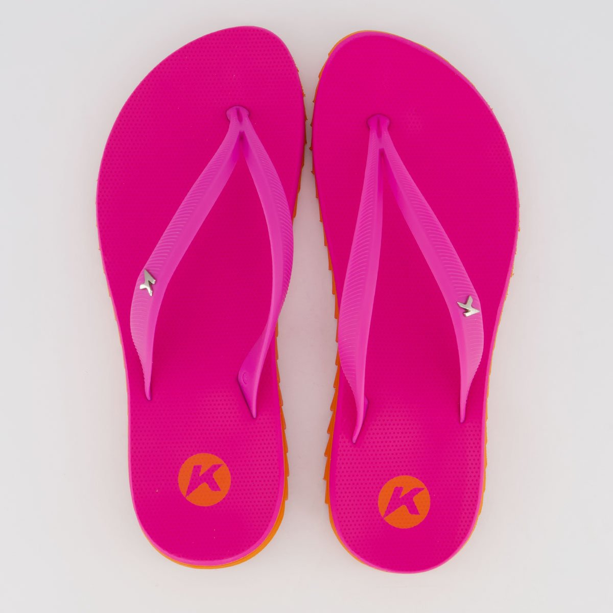 Chinelo Kenner Ibiza Pro Feminino Rosa e Laranja Rosa