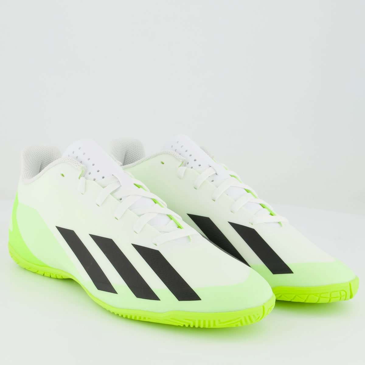 Chuteira Adidas X Crazyfast 23.4 IN Futsal Verde Limão e Branca Branco 2