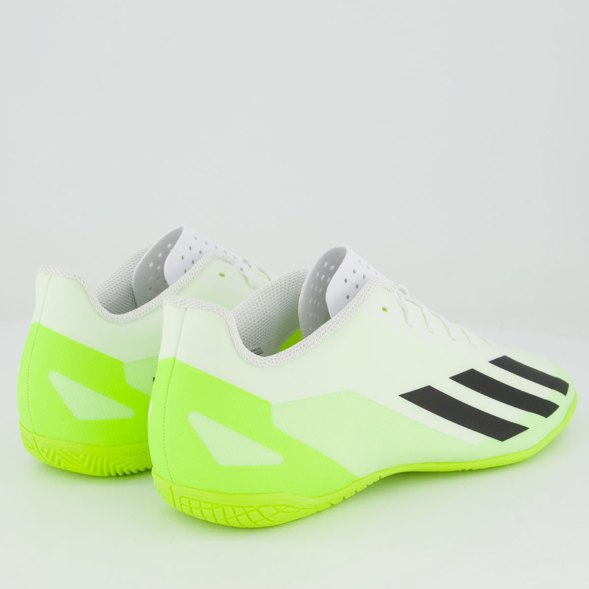 Chuteira Adidas X Crazyfast 23.4 IN Futsal Verde Limão e Branca Branco 3