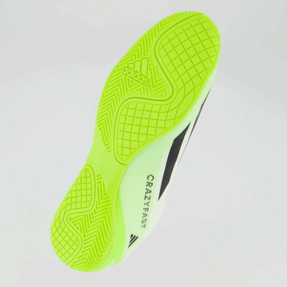 Chuteira Adidas X Crazyfast 23.4 IN Futsal Verde Limão e Branca Branco 5