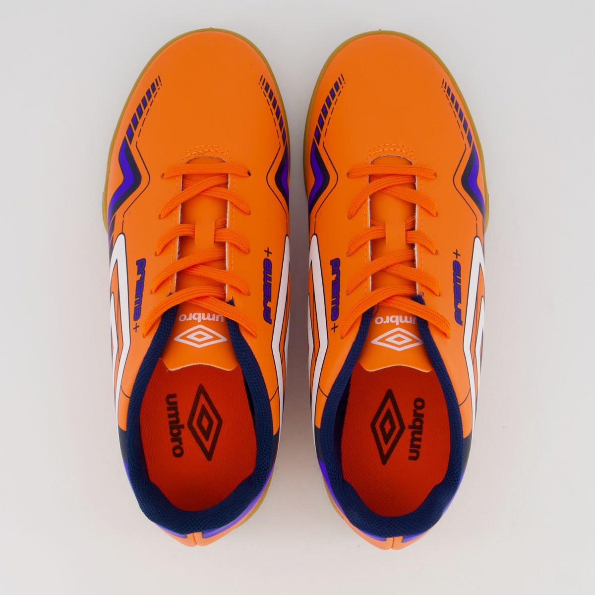 Chuteira Umbro Prisma+ Futsal Laranja Laranja 4