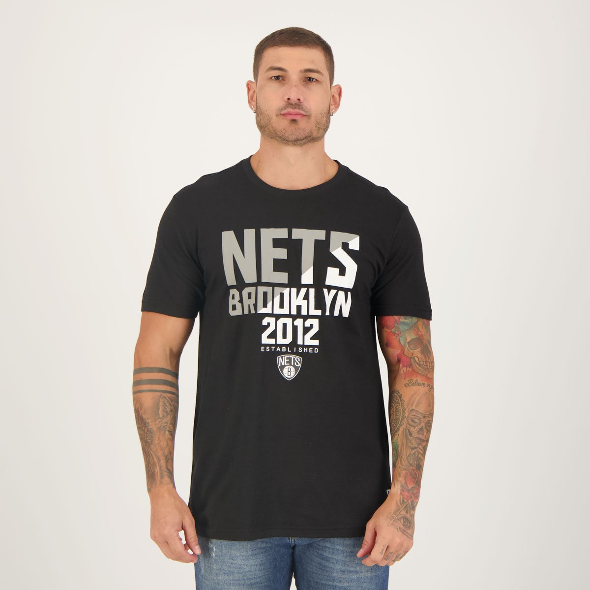 Camiseta NBA Spotlight Brooklyn Nets Preta