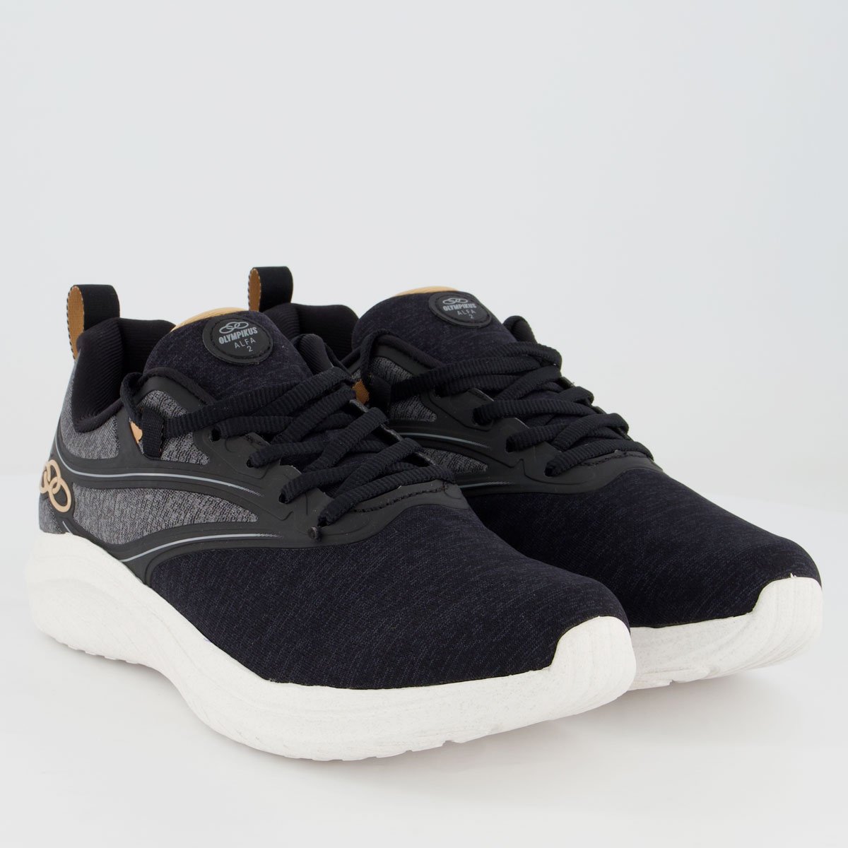 Tênis Olympikus Alfa 2 Feminino Preto Preto 2