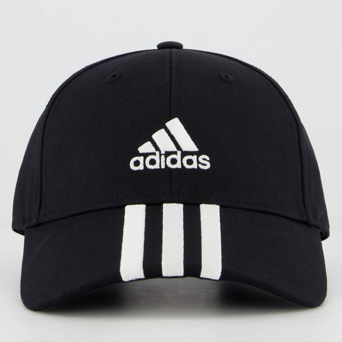 Boné Adidas Baseball 3 Listras Preto Preto 2