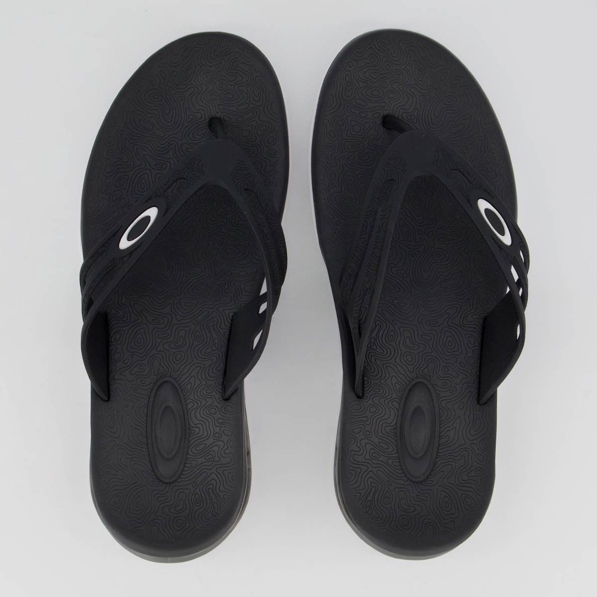 Chinelo Oakley Killer Point II Preto e Branco Preto 1