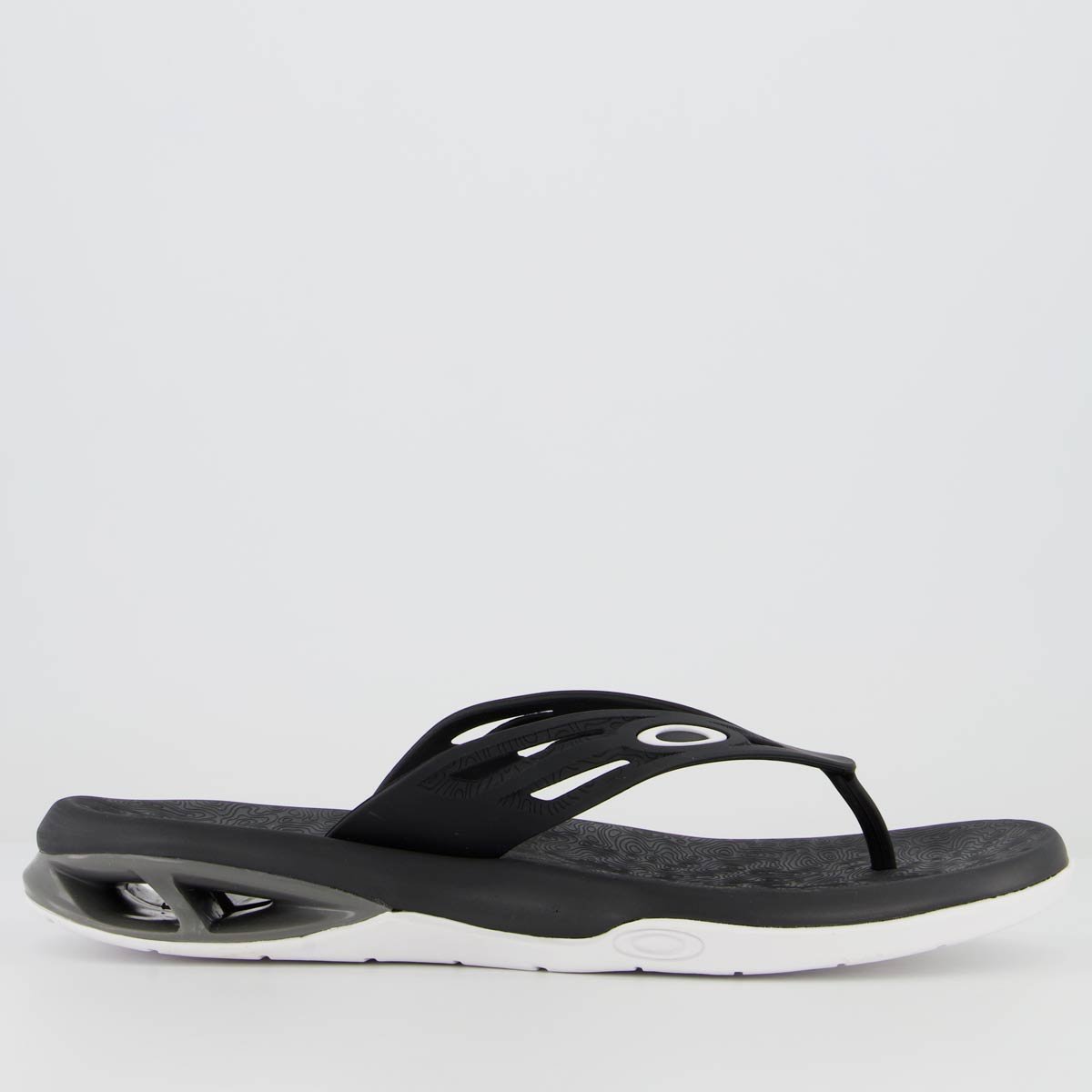 Chinelo Oakley Killer Point II Preto e Branco Preto 2
