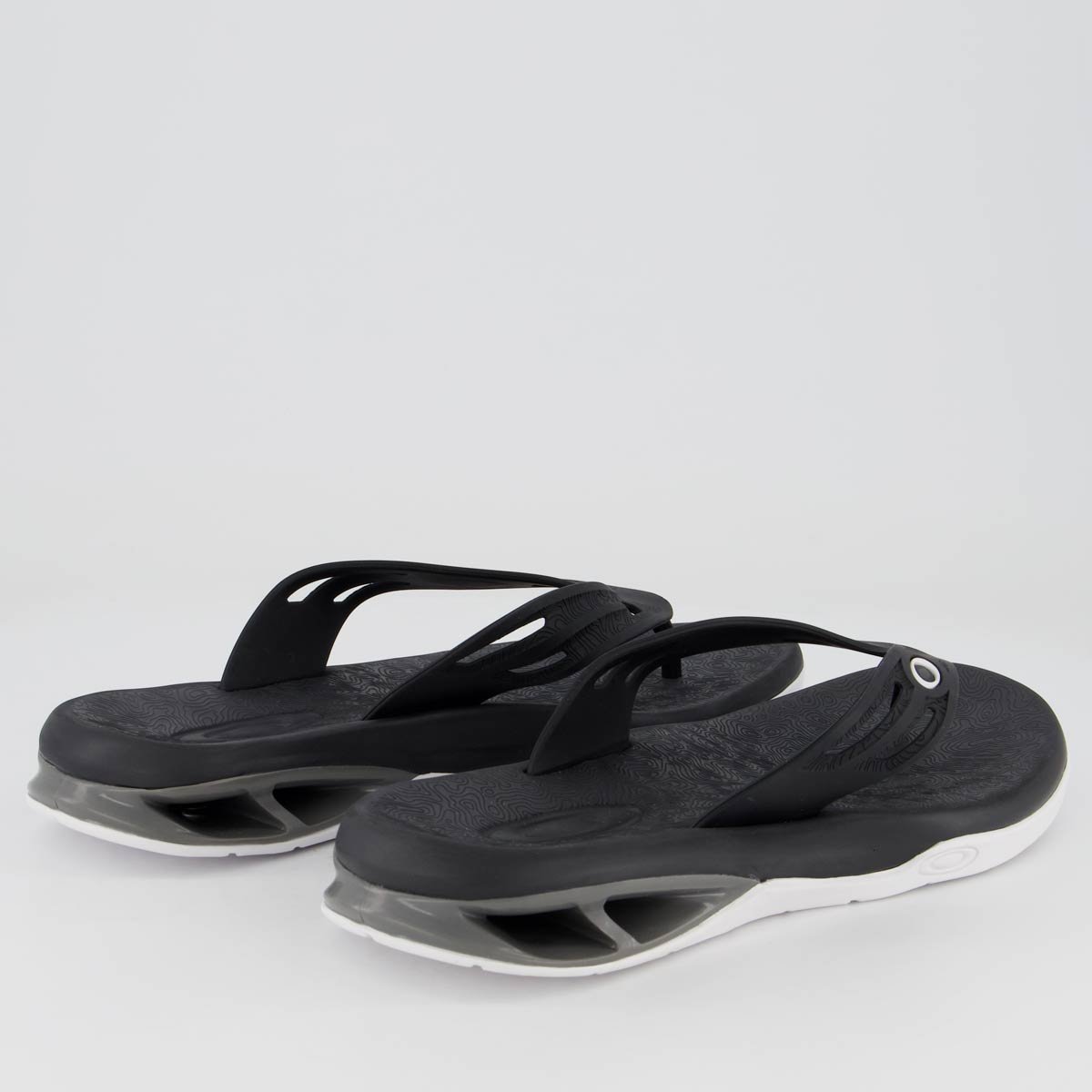 Chinelo Oakley Killer Point II Preto e Branco Preto 4