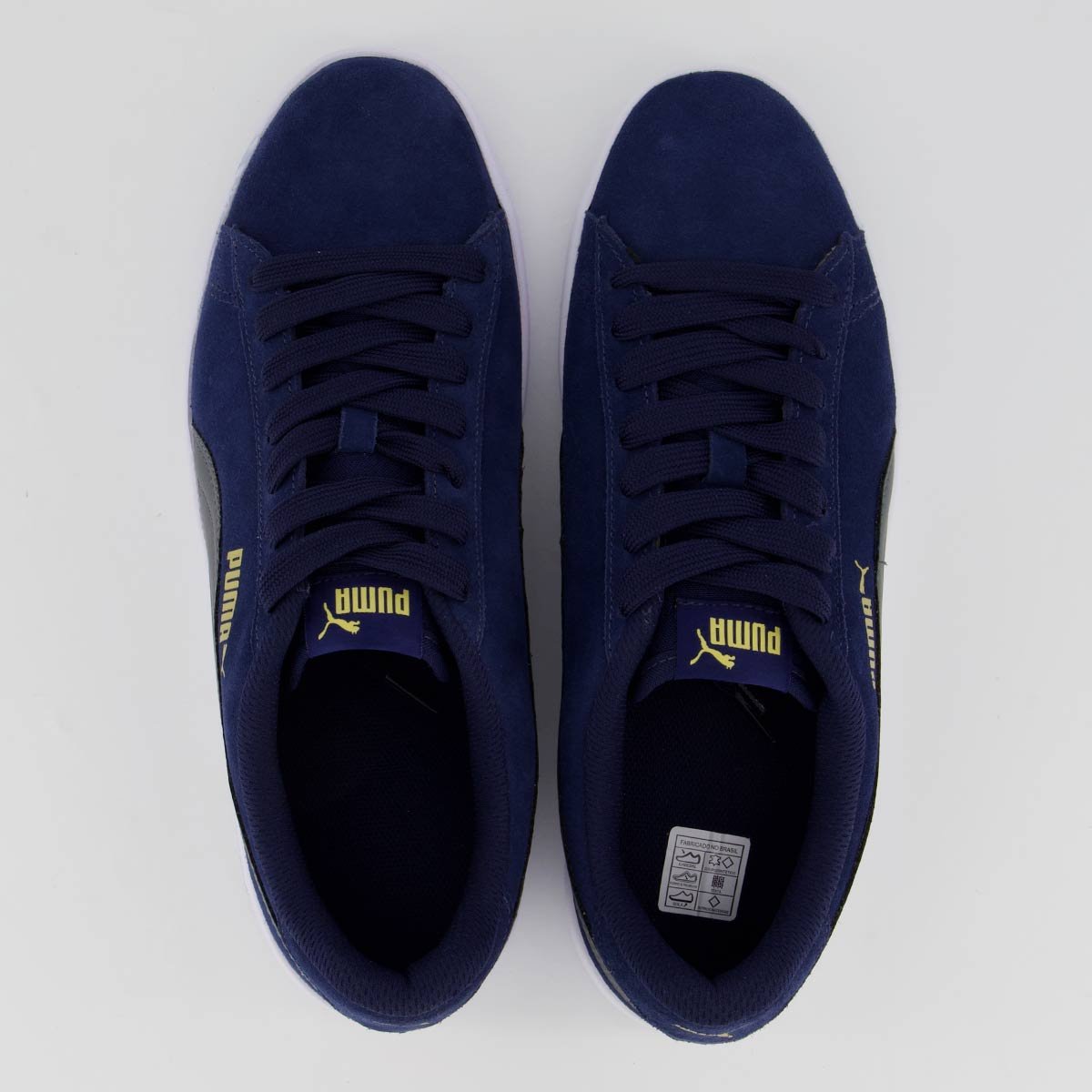 Tênis Puma Smash V2 Marinho e Dourado Azul 4