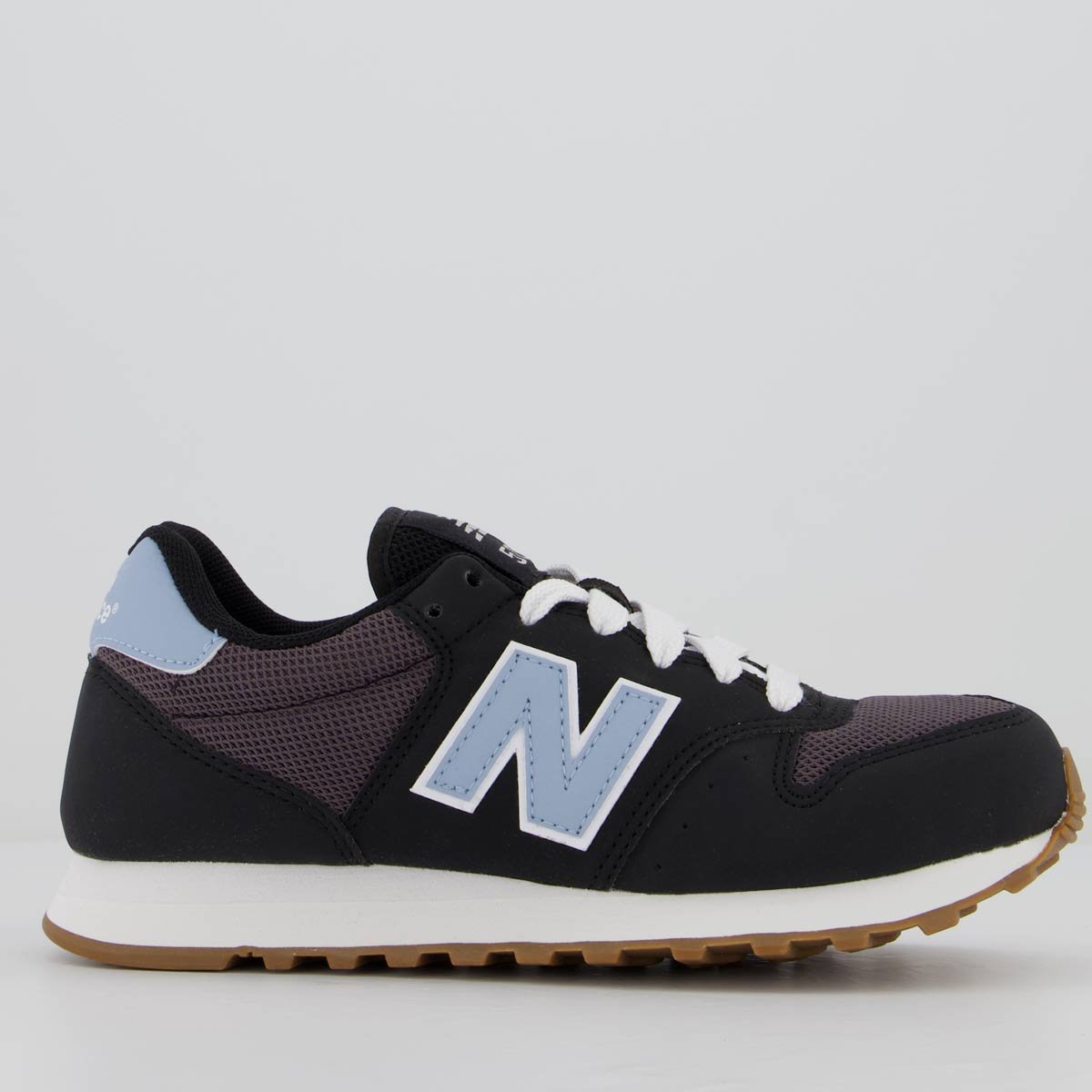 Tênis New Balance 500V2 Feminino Preto e Azul Preto 1