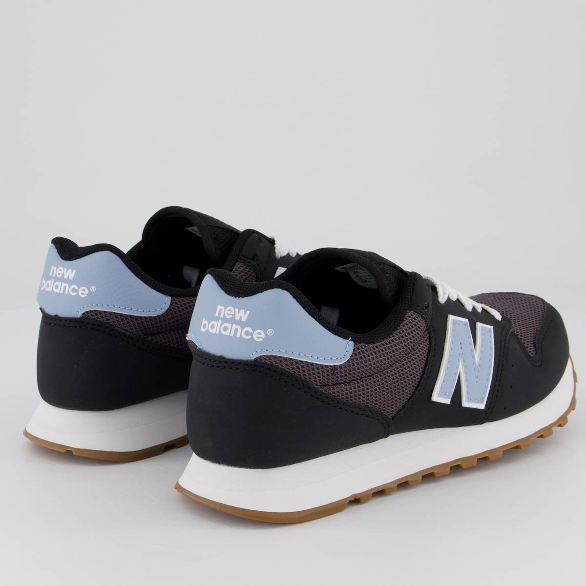 Tênis New Balance 500V2 Feminino Preto e Azul Preto 3