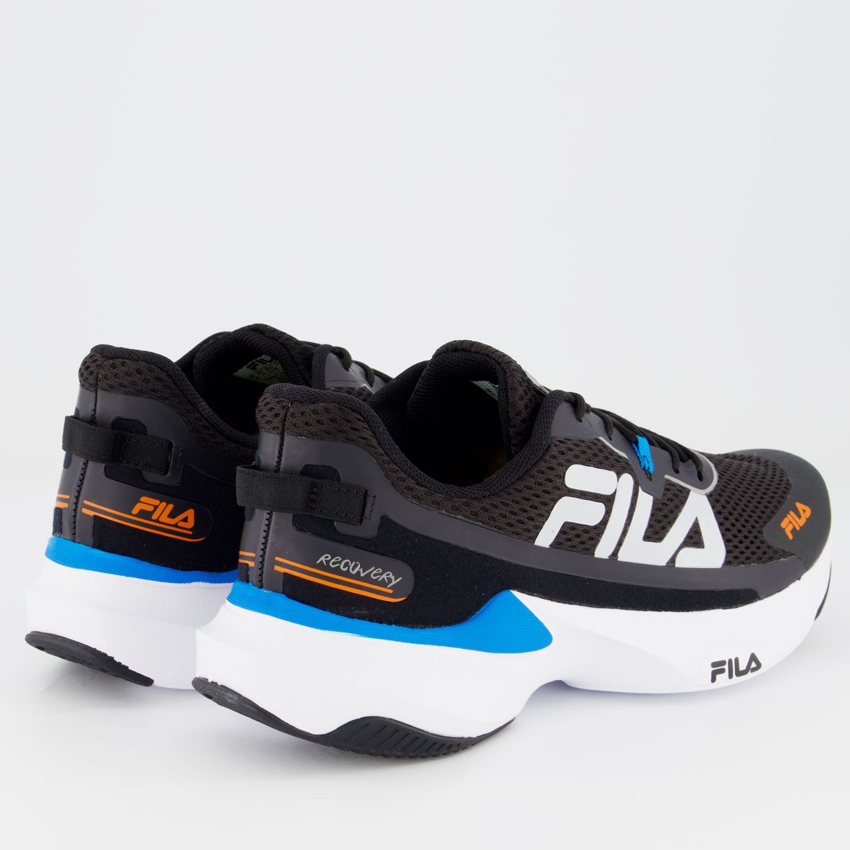 Tênis Fila Recovery Preto e Azul Preto/Azul 3