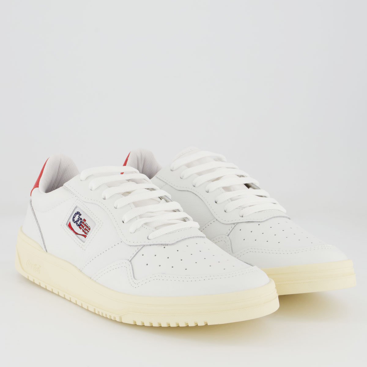 Tênis Coca Cola March Ray Leather Branco e Off White Branco 2