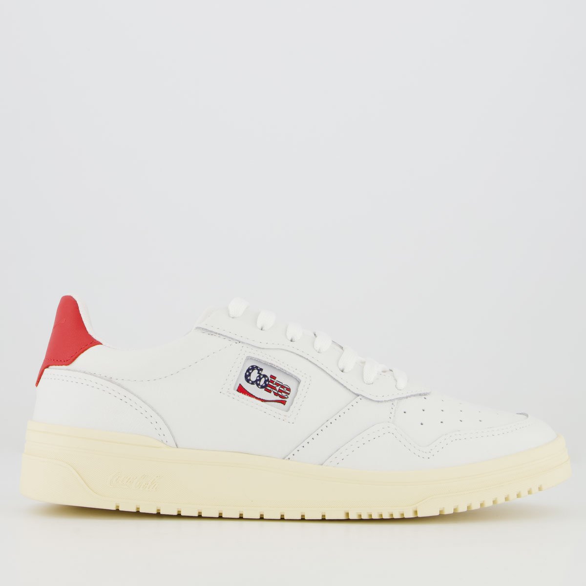 Tênis Coca Cola March Ray Leather Branco e Off White Branco 1