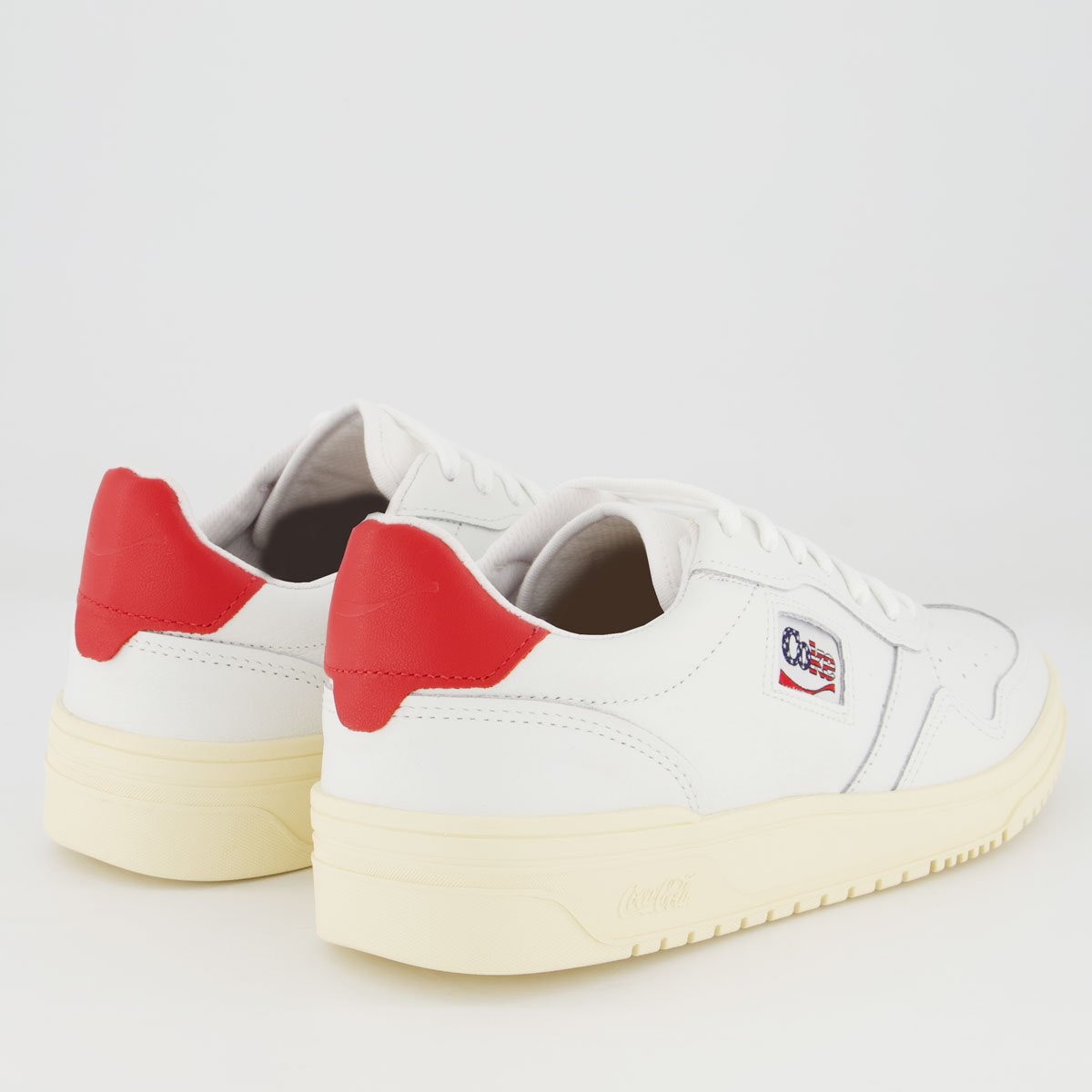 Tênis Coca Cola March Ray Leather Branco e Off White Branco 3