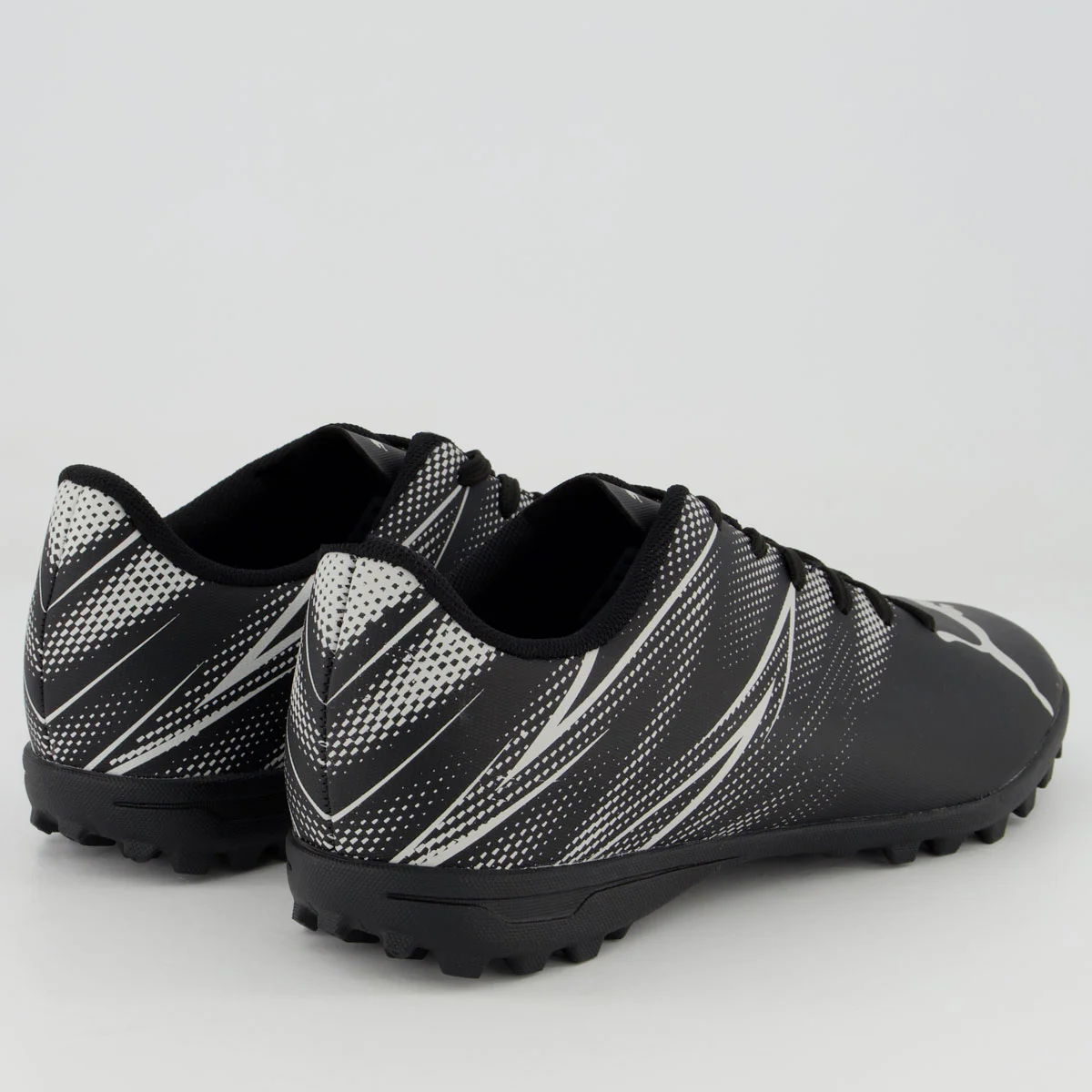 Chuteira Puma Attacanto TT BDP Society Preta e Branca Preto/Branco 3